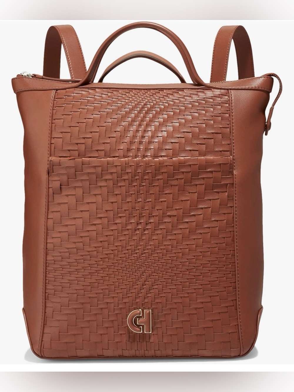 Cole Haan Grand Ambition Convertible Brown Leather Backpack